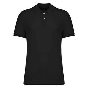 Native Spirit Mens Pique Polo Shirt / Black